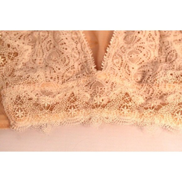 NWOT Victoria Secret Dream Angel Bralette Pull Over Cream/Beige Lace Size Small - Picture 12 of 14